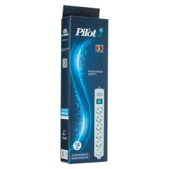 Сетевой фильтр PILOT-S (6/1,8м/10А/80Дж/белый) Сетевой фильтр PILOT-S (6/1,8м/10А/80Дж/белый) - фото 6