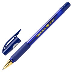 Ручки шариковые BRAUBERG BP-GT GLD BLUE, НАБОР 5 ШТУК, СИНИЕ, пишущий узел 0,7 мм, линия письма 0,35 мм, 144511 - фото 2