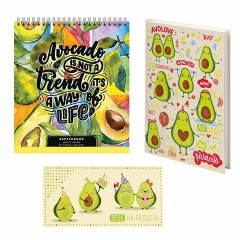 Набор канцелярии подарочный BRAUBERG "AVOCADO", 18 наименований, 43 предмета, 880951 - фото 4