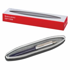 Ручка подарочная шариковая BRAUBERG "Soprano", СИНЯЯ, корпус серебристый с синим, линия письма 0,5 мм, 143484 Ручка подарочная шариковая BRAUBERG "Soprano", СИНЯЯ, корпус серебристый с синим, линия письма 0,5 мм, 143484 - фото 10