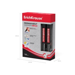 Маркер перманентный ERICH KRAUSE "P-200", ЧЕРНЫЙ, 0,8-2 мм, 4777 - фото 3