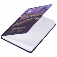 Скетчбук, белая бумага 160 г/м2, 145х203 мм, 80 л., твердая обложка, BRAUBERG ART CLASSIC "Мрамор", 114592 - фото 4