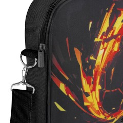 Папка на молнии с ручками BRAUBERG KIDS А4, 1 отделение, регулируемый плечевой ремень, 60 мм, "Fire split", 273318 - фото 6