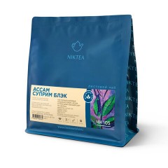 Чай листовой NIKTEA "Ассам Суприм Блэк" черный, среднелистовой, 250 г, TNIKTE-L00007