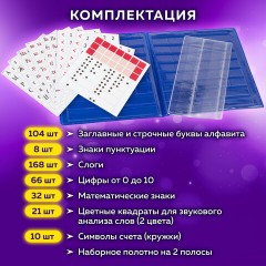 Касса букв, слогов и счета ЮНЛАНДИЯ "УЧИМСЯ ЧИТАТЬ", с цветным рисунком (оборотная), А5, ПВХ, 129216 Касса букв, слогов и счета ЮНЛАНДИЯ "УЧИМСЯ ЧИТАТЬ", с цветным рисунком (оборотная), А5, ПВХ, 129216 - фото 5
