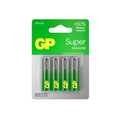 Батарейка GP Super AA/LR6/15A алкалин., GP15A - 2CR4,бл/4шт