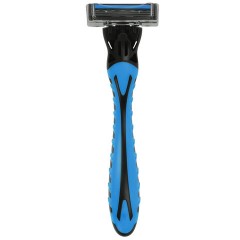 Бритвенный станок многоразовый мужской, 3 лезвия, 31 кассета, синий, X-ONE (ИКС-УАН), 700024 - фото 4