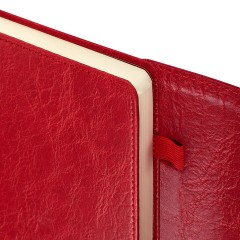 Ежедневник датированный 2026, А5, 145х213 мм, BRAUBERG "Jacket", под кожу, клапан, держатель, красный, 117401 - фото 4