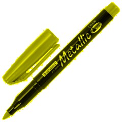Маркеры для декорирования и рисования ЗОЛОТО и СЕРЕБРО, METALLIC MARKER, линия письма 1-2 мм, BRAUBERG, 152655 - фото 6