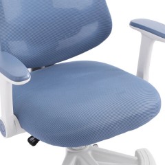 Кресло детское с подставкой для ног BRABIX KIDS "MG-215", сетка/ткань TW, голубое, 533312 - фото 9