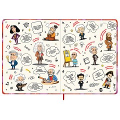 Дневник 1-11 класс 48 л., твердый, BRAUBERG, матовая ламинация, резинка, закладка-ляссе, с подсказом, "Сердечки", 107241 - фото 6