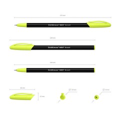 Ручка шариковая ERICH KRAUSE "Neo Stick Accent", СИНЯЯ, узел 0,7 мм, корпус ассорти, 0,26 мм, 55386 - фото 9