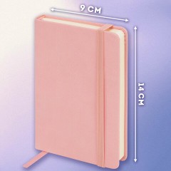 Скетчбук, слоновая кость 140 г/м2 90х140 мм, 80 л., КОЖЗАМ, резинка, BRAUBERG ART CLASSIC, пастель розовый, 116874 - фото 14