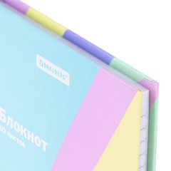 Блокнот МАЛЫЙ ФОРМАТ 110х147 мм, А6, 80 л., твёрдый, клетка, BRAUBERG кросс-серия PASTEL, 117017 - фото 4