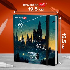 Скетчбук для маркеров 120 г/м2, 195х195 мм, 60 л., твердая обложка, резинка, BRAUBERG ART PREMIERE, Замок, 115104 Скетчбук для маркеров 120 г/м2, 195х195 мм, 60 л., твердая обложка, резинка, BRAUBERG ART PREMIERE, Замок, 115104 - фото 12