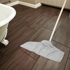 Тряпка для мытья пола из микрофибры 70х80 см "OVERLOCK GREY COLOUR", серая, 220 г/м2, LAIMA HOME, 608223 - фото 6
