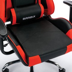 Кресло компьютерное BRABIX "Hunter GM-130", две подушки, экокожа, черное/красное, 532797 Кресло компьютерное BRABIX "Hunter GM-130", две подушки, экокожа, черное/красное, 532797 - фото 11