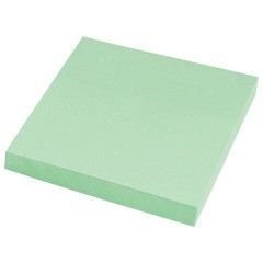 Блок самоклеящийся (стикеры) STAFF STANDARD, ПАСТЕЛЬНЫЙ 76х76 мм, зеленый, 100 листов, 116575 - фото 2