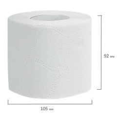 Бумага туалетная бытовая, спайка 24 шт., 2-х слойная (24х15 м), VEIRO Classic, белая, 5с224 - фото 2