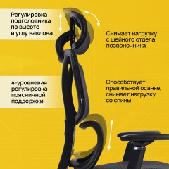 Кресло BRABIX PREMIUM "Fargo ER-710", синхромеханизм, 3D подлокотники, сетка/ткань TW, черное, 532949 Кресло BRABIX PREMIUM "Fargo ER-710", синхромеханизм, 3D подлокотники, сетка/ткань TW, черное, 532949 - фото 9