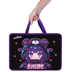 Папка на молнии с ручками ЮНЛАНДИЯ А4, 1 отделение, пластик, 80 мм, "Anime fan", 273362 Папка на молнии с ручками ЮНЛАНДИЯ А4, 1 отделение, пластик, 80 мм, "Anime fan", 273362 - фото 5