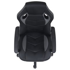 Кресло компьютерное BRABIX "Fighter GM-008", экокожа, черное/серое, 532507 Кресло компьютерное BRABIX "Fighter GM-008", экокожа, черное/серое, 532507 - фото 7