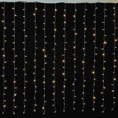 Электрогирлянда-занавес комнатная вид: "Штора" 3х2 м, 306 LED, тёплый белый, 220V, ЗОЛОТАЯ СКАЗКА, 591334 - фото 5