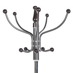 Вешалка-стойка BRABIX "CR-318", металл/мрамор, 1,8 м, на диске диаметром 36 см, 5 крючков+4 дополнительных, орех, 601743 Вешалка-стойка BRABIX "CR-318", металл/мрамор, 1,8 м, на диске диаметром 36 см, 5 крючков+4 дополнительных, орех, 601743 - фото 2