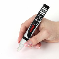 Маркер меловой UNI PWE-5M, белый, 1.8-2.5 мм. Маркер меловой UNI PWE-5M, белый, 1.8-2.5 мм. - фото 7