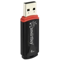 Флеш-диск 4 GB, SMARTBUY Crown, USB 2.0, черный, SB4GBCRW-K Флеш-диск 4 GB, SMARTBUY Crown, USB 2.0, черный, SB4GBCRW-K - фото 2