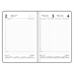 Ежедневник датированный 2026 с резинкой 145х203 мм, А5, BRAUBERG твердый, фольга, "Лаванда", 117344 - фото 8