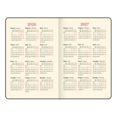 Ежедневник датированный 2026, МАЛЫЙ ФОРМАТ 100х150 мм, А6, BRAUBERG "Imperial", под кожу, бордо, 117254 - фото 7