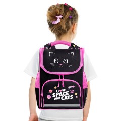 Ранец ПИФАГОР BASIC, 1 отделение, 3 кармана, эргономичная спинка, "Dark kitten", 35х28х18 см, 273134 Ранец ПИФАГОР BASIC, 1 отделение, 3 кармана, эргономичная спинка, "Dark kitten", 35х28х18 см, 273134 - фото 8