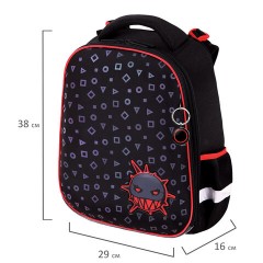 Ранец BRAUBERG LUMINOUS, 2 отделения, с брелоком, "Danger", СВЕТЯЩИЙСЯ РИСУНОК, 38х29х16 см, 272069 Ранец BRAUBERG LUMINOUS, 2 отделения, с брелоком, "Danger", СВЕТЯЩИЙСЯ РИСУНОК, 38х29х16 см, 272069 - фото 11