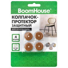 Защитный колпачок-протектор для ножек стула 17-21 мм, ПВХ + фетр, КОМПЛЕКТ 4 шт., BOOMHOUSE (БУМХАУС), 701846 - фото 6