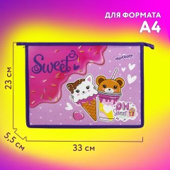 Папка для тетрадей ЮНЛАНДИЯ А4, 1 отделение, пластик, на молнии, "Candy friends", 272139 Папка для тетрадей ЮНЛАНДИЯ А4, 1 отделение, пластик, на молнии, "Candy friends", 272139 - фото 9