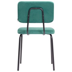 Стулья BRABIX "Dream CF-090", КОМПЛЕКТ 4 шт., черный каркас, ткань зеленая, 533253 - фото 4