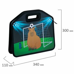 Папка-сумка ЮНЛАНДИЯ, 1 отделение, фетровые ручки, 34х30х11 см, Capyball, 272207 Папка-сумка ЮНЛАНДИЯ, 1 отделение, фетровые ручки, 34х30х11 см, Capyball, 272207 - фото 6