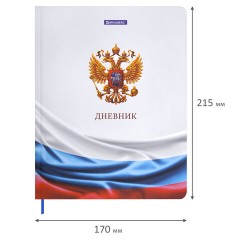 Дневник 1-11 класс 40 л., твердый, BRAUBERG, ламинация, цветная печать, "РОССИЙСКОГО ШКОЛЬНИКА-4", 107629 - фото 2