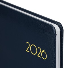 Еженедельник датированный 2026, А5, 145х215 мм, BRAUBERG "Select", балакрон, темно-синий, 117181 - фото 4