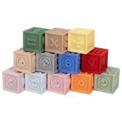 Тактильные кубики пастельные сенсорные ЭКО 12 штук, BAMBOX BABY (БАМБОКС БЭБИ), 665901 - фото 18