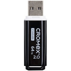 Флеш-диск 64 GB, CROMEX (КРОМЕКС) Standard USB 2.0, черный, 514160 - фото 3