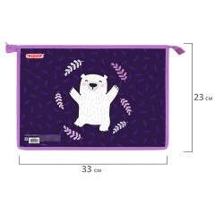 Папка для тетрадей ПИФАГОР А4, 1 отделение, картон/пластик, на молнии, "Happy bear", 272126 Папка для тетрадей ПИФАГОР А4, 1 отделение, картон/пластик, на молнии, "Happy bear", 272126 - фото 5