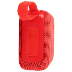 Колонка портативная влагозащищенная KAIGO (КАЙГО) BS100, 5 Вт, Bluetooth, USB, Micro SD, TWS, FM, красная, 514220 - фото 4