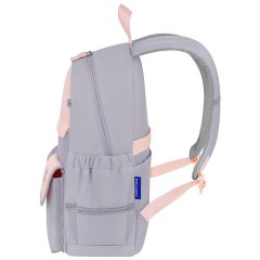 Рюкзак BRAUBERG PASTEL с термонашивками в комплекте, "Sweet paws", серый, 40х29х14 см, 272064 Рюкзак BRAUBERG PASTEL с термонашивками в комплекте, "Sweet paws", серый, 40х29х14 см, 272064 - фото 4