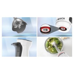 Блендер погружной BOSCH MSM4W421, 800 Вт, 1 скорость, 3 насадки, стакан, белый - фото 8