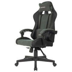 Кресло компьютерное BRABIX "Striker GM-121", синхромеханизм, 2 подушки, экокожа/велюр, черное/серое, 532961 - фото 8