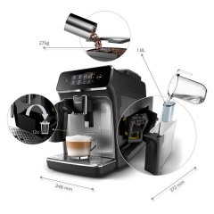 Кофемашина PHILIPS EP2236/40, 1500 Вт, объем 1,8 л, автокапучинатор, черная Кофемашина PHILIPS EP2236/40, 1500 Вт, объем 1,8 л, автокапучинатор, черная - фото 10