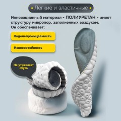 Стельки для обуви АНАТОМИЧЕСКИЕ С СУПИНАТОРОМ, материал PU PRO, размер RU 35-39 / EU 36-40, с линиями выреза, SHEGRA (ШЕГРА), 700740 - фото 13