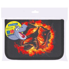 Пенал BRAUBERG с наполнением, 1 отделение, 1 откидная планка, 24 предмета, 21х14 см, "Fire dino", 273535 - фото 8